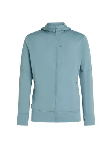 Icebreaker Men Merino 260 Quantum LS Zip Hoodie - flint blue