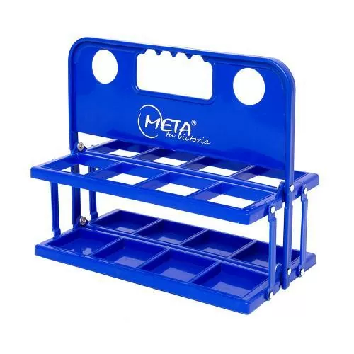 Meta-tu-victoria Plastikflasche und Träger - blau