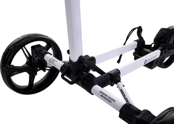 Preview: Fast Fold Pushtrolley SQUARE Slim weiss/schwarz