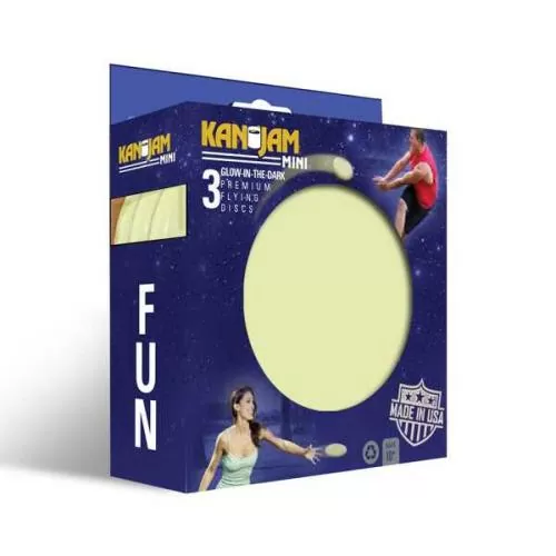 Kanjam Mini Frisbee Glow in the dark - 3er Pack