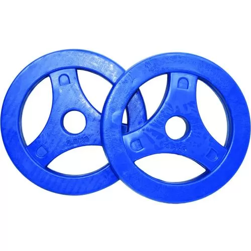 Tunturi Aerobic Disc Gewichtsscheiben - 2.5 kg Paar, blau