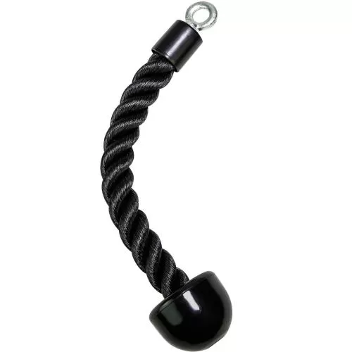 Tunturi Trizeps Seil für Kabelzug einzeln - schwarz