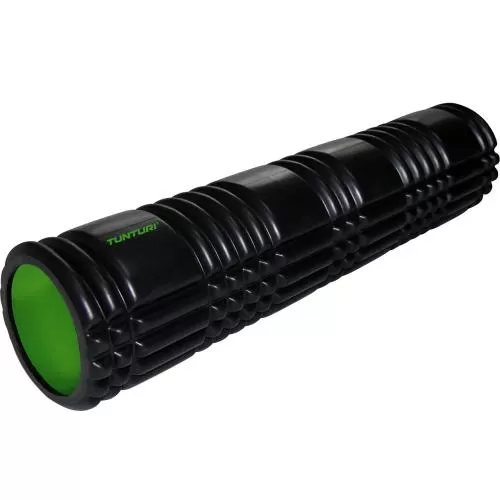 Tunturi Weicher Yoga Faszien Massage Roller - 61 cm, schwarz mit grün