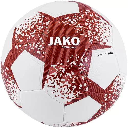 Jako Ball Futsal Light - weiß/weinrot/neonorange