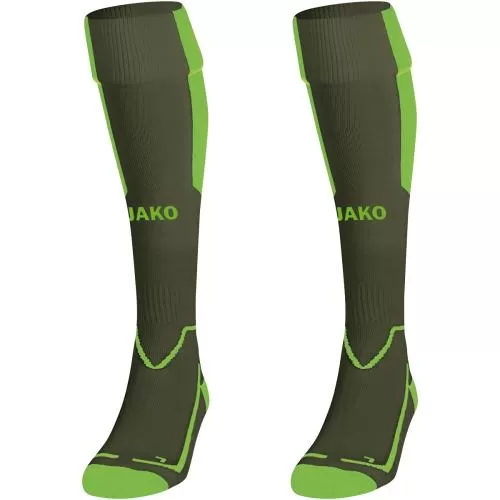 Jako Socks Lazio - khaki/neon green