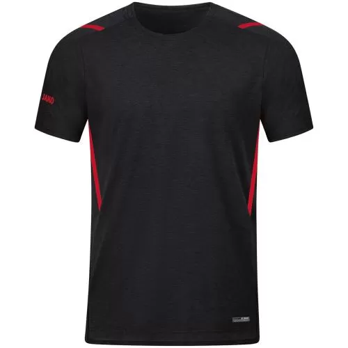 Jako T-Shirt Challenge - black melange/red