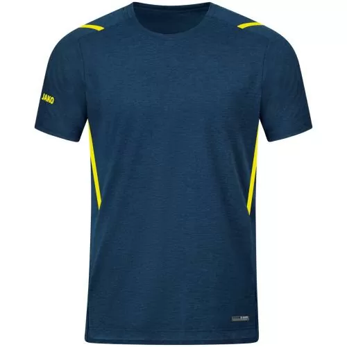 Jako Children T-Shirt Challenge - seablue melange/neon yellow