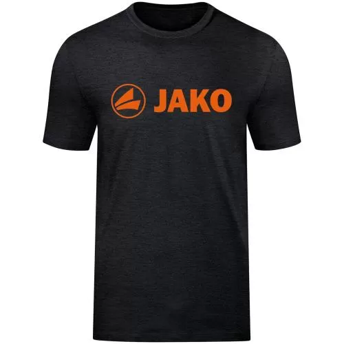 Jako T-Shirt Promo - black melange/neon orange