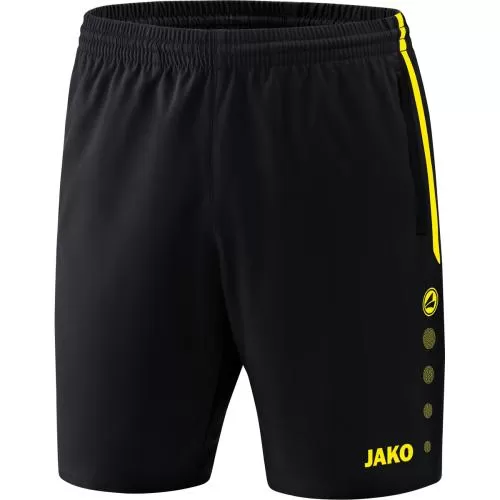 Jako Shorts Competition 2.0 - black/neon yellow