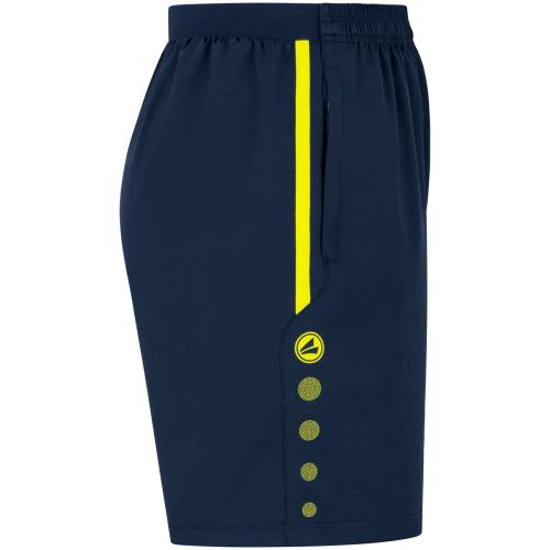 Preview: Jako Children Shorts Allround - seablue/neon yellow