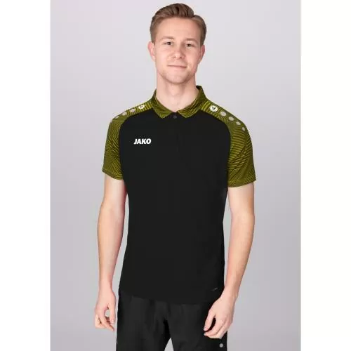 Jako Polo Performance - black/soft yellow