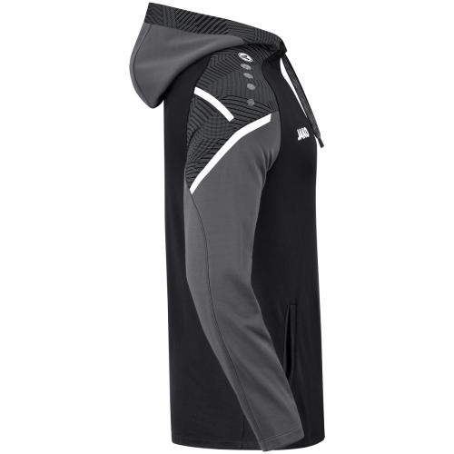 Preview: Jako Hooded Sweater Performance - black/anthra light