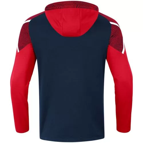 Jako Children Hooded Sweater Performance - seablue/red