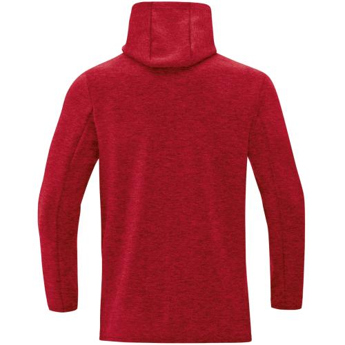 Preview: Jako Hooded Sweater Premium Basics - red melange