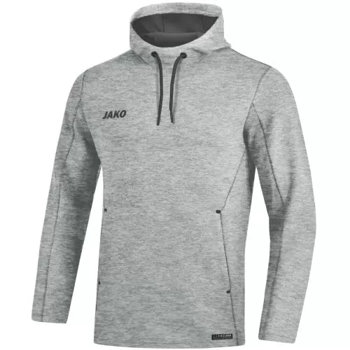 Jako Hooded Sweater Premium Basics - light grey melange