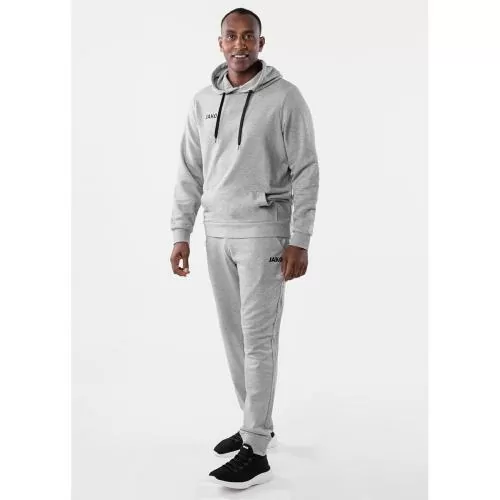 Jako Hooded Sweater Base - light grey melange