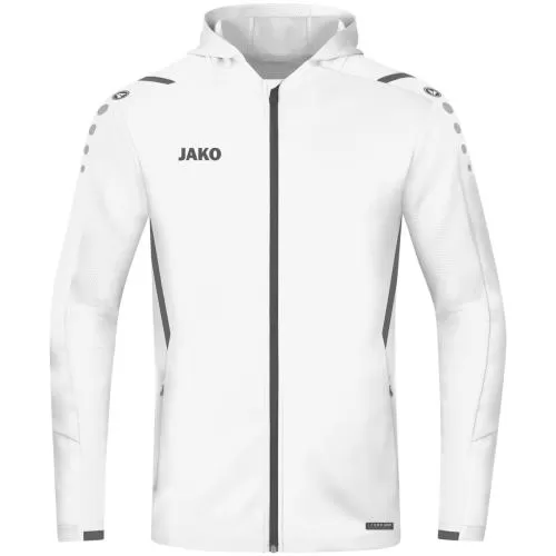 Jako Hooded Jacket Challenge - white/anthra light