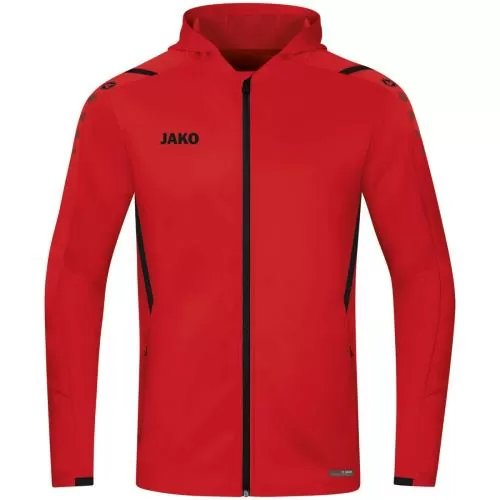 Jako Hooded Jacket Challenge - red/black