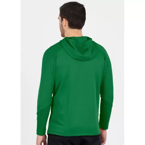 Jako Children Hooded Jacket Challenge - sport green/black