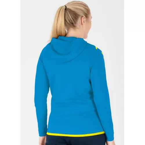 Jako Kinder Trainingsjacke Challenge mit Kapuze - JAKO blau/neongelb 