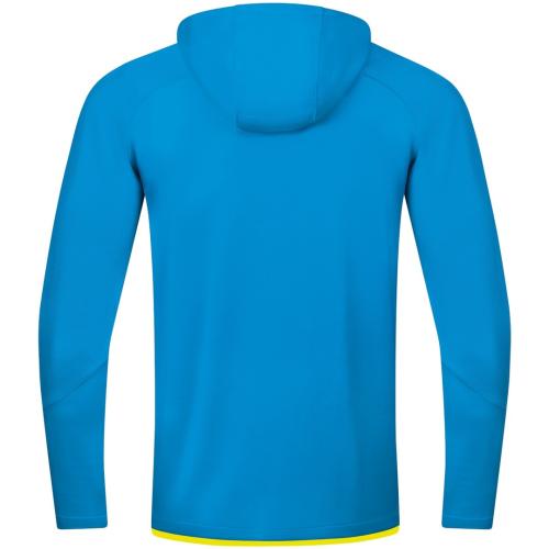 Preview: Jako Kinder Trainingsjacke Challenge mit Kapuze - JAKO blau/neongelb 