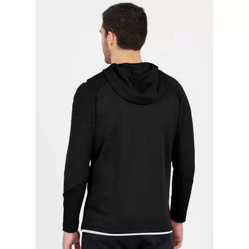 Jako Kinder Trainingsjacke Challenge mit Kapuze - schwarz/weiß