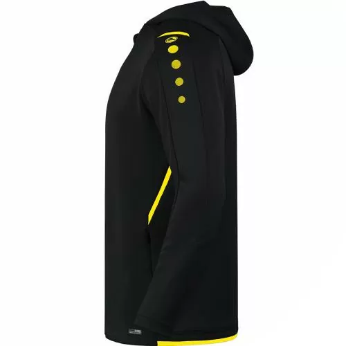 Jako Hooded Jacket Challenge - black/citro