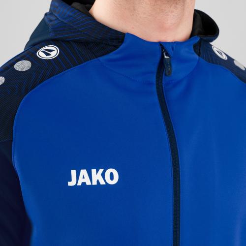 Jako Children Hooded Jacket Performance - royal/seablue