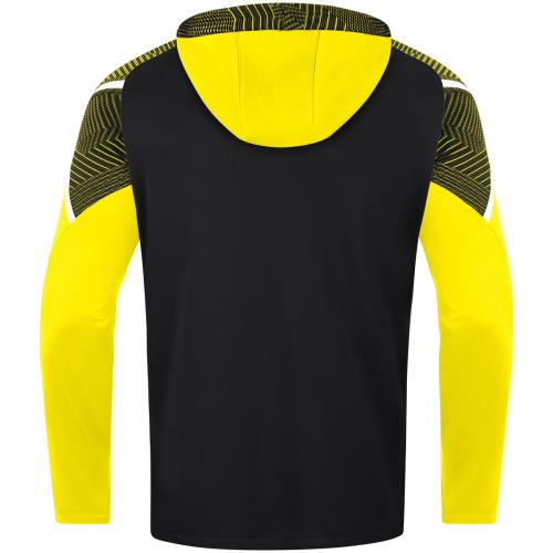 Preview: Jako Children Hooded Jacket Performance - black/soft yellow