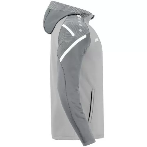 Jako Hooded Jacket Performance - soft grey/stone grey