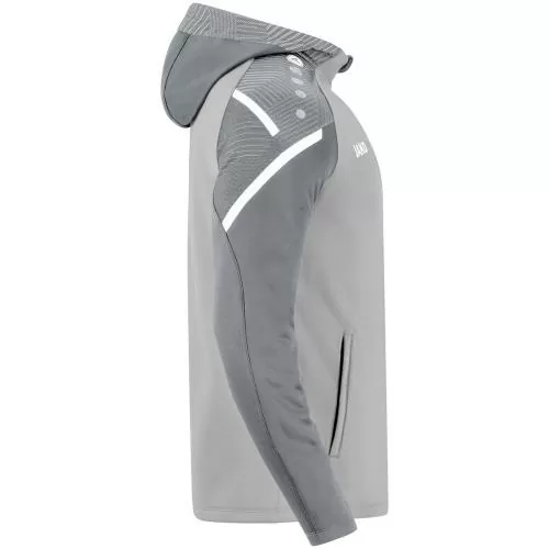 Jako Children Hooded Jacket Performance - soft grey/stone grey