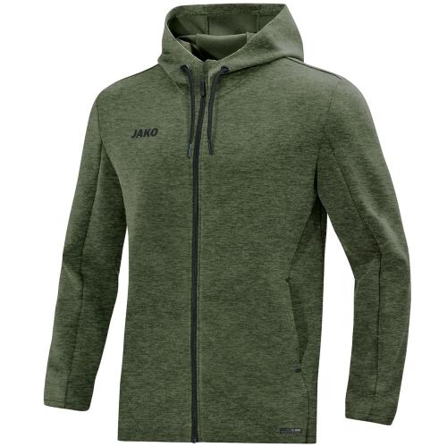 Preview: Einzelstück Jako Kapuzenjacke Premium Basics - khaki meliert