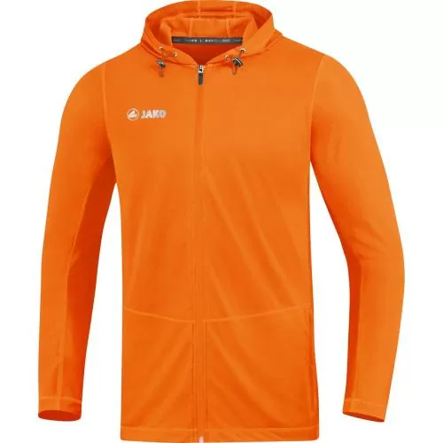 Jako Children Hooded Jacket Run 2.0 - neon orange