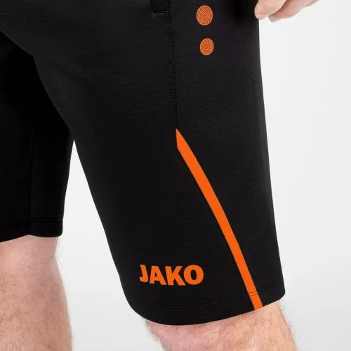 Jako Training Shorts Challenge - black/neon orange