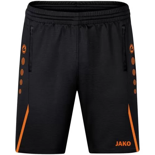 Jako Children Training Shorts Challenge - black/neon orange