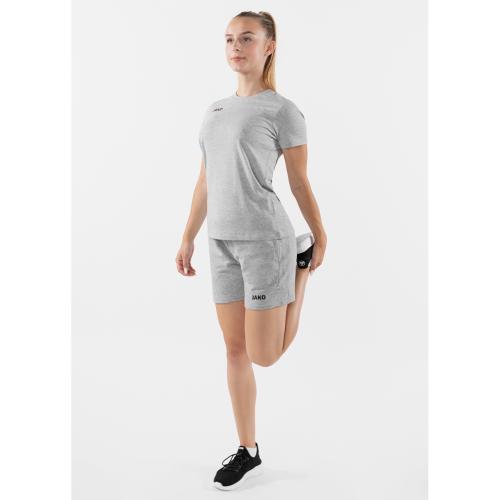 Jako Short Base Damen - hellgrau meliert