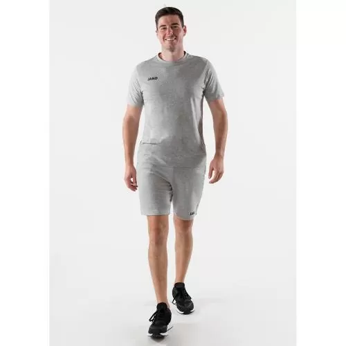 Jako Short Base - light grey melange