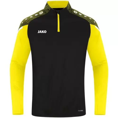Jako Zip Top Performance - black/soft yellow