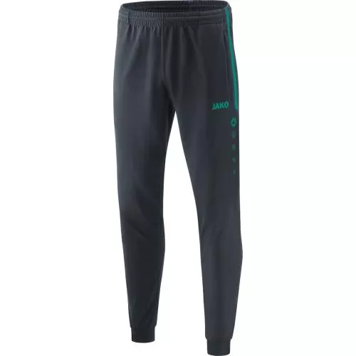 Jako Polyester Trousers Competition 2.0 - anthracite/turquoise