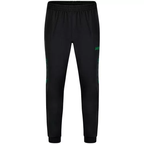 Jako Polyester Trousers Challenge - black/sport green