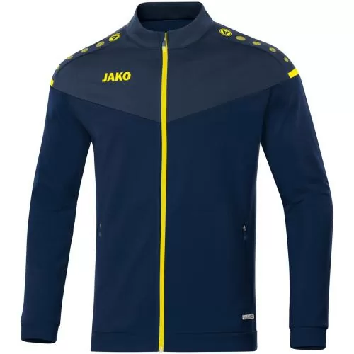 Jako Polyester Jacket Champ 2.0 - seablue/dark blue/neon yellow