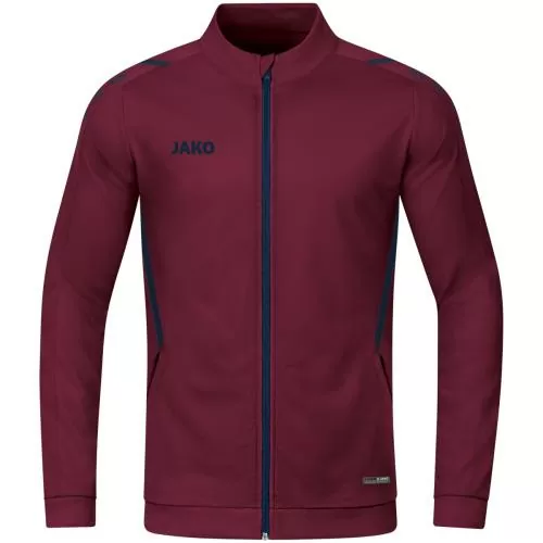 Jako Children Polyester Jacket Challenge - maroon/seablue