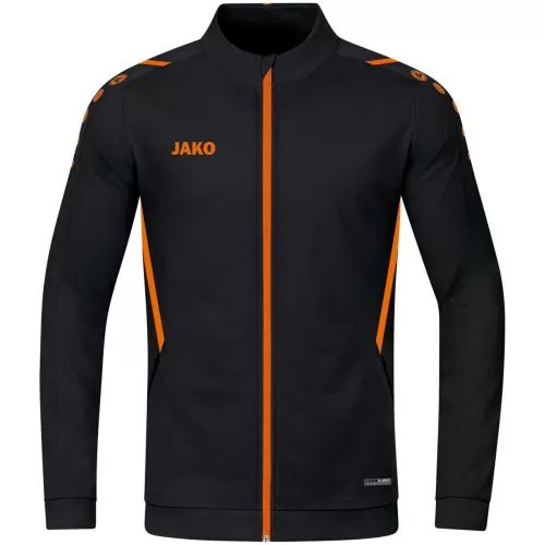 Jako Polyester Jacket Challenge - black/neon orange