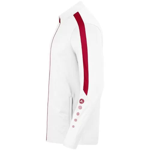 Jako Polyester Jacket Power - white/red