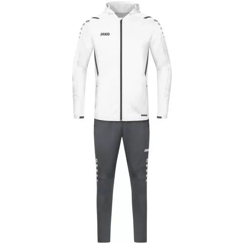 Jako Tracksuit Challenge With Hood - white/anthra light