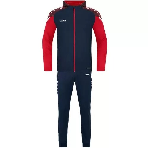 Jako Polyester Tracksuit Performance - seablue/red