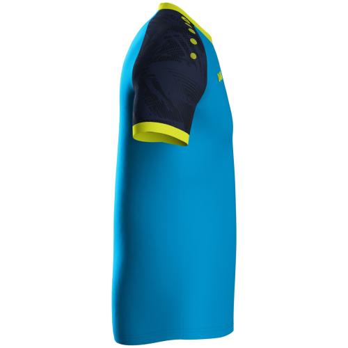 Preview: Jako Children Jersey Iconic S/S - JAKO blue/seablue/neon yellow