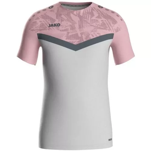 Jako T-Shirt Iconic - soft grey/dusky pink/anthra light