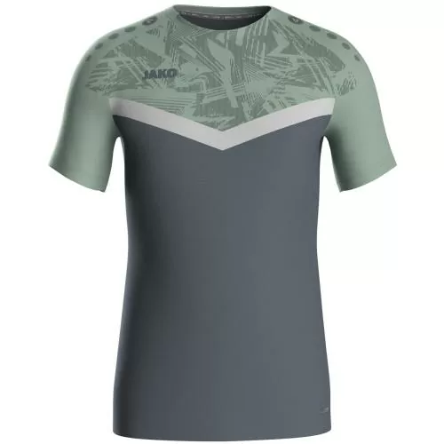 Jako T-shirt Iconic - anthra light/mint green/soft grey