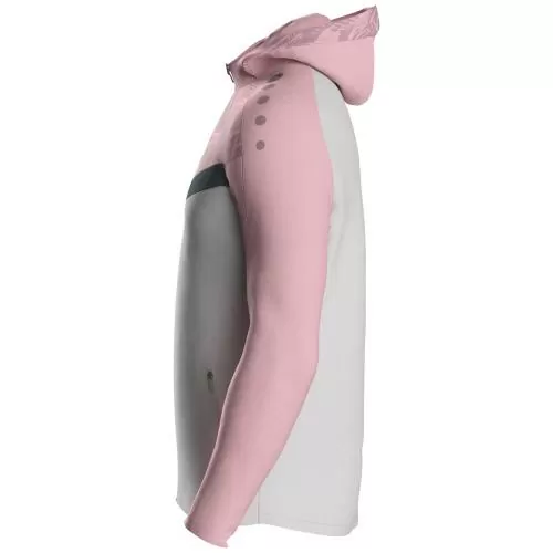Jako Kapuzenjacke Iconic - soft grey/dusky pink/anthra light